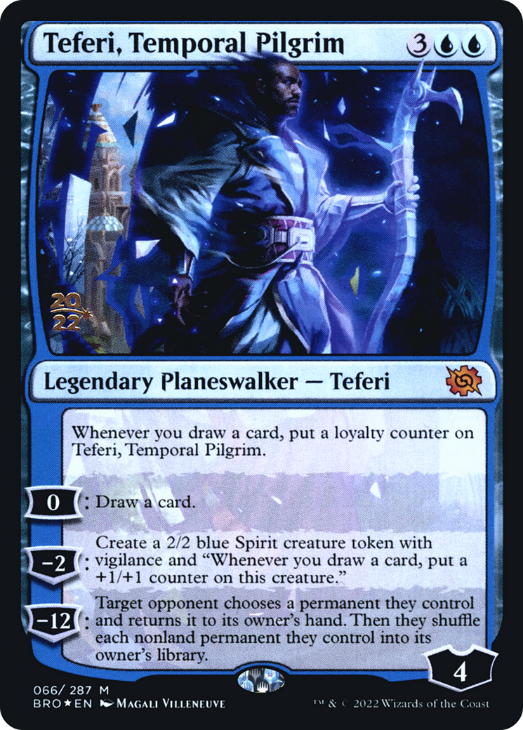 Image of Teferi, Temporal Pilgrim (PRE-066) - The Brothers' War Promos Foil