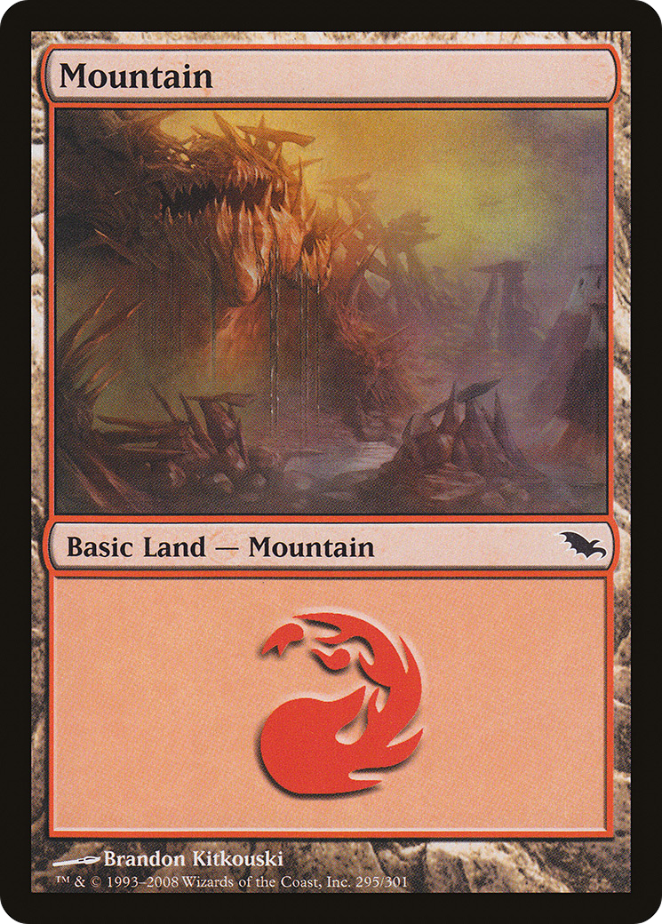 Image of Mountain (295) (SHM-295) - Shadowmoor Foil
