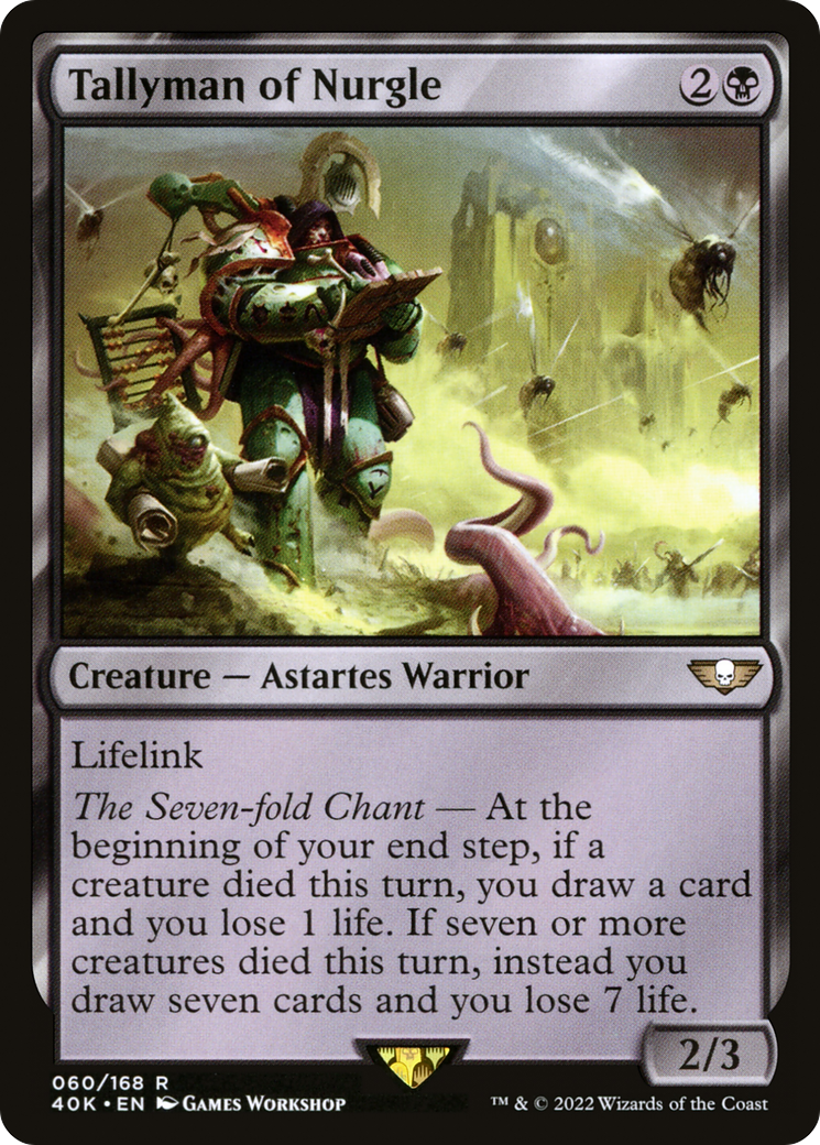 Image of Tallyman of Nurgle (40K-060) - Warhammer 40,000 Commander