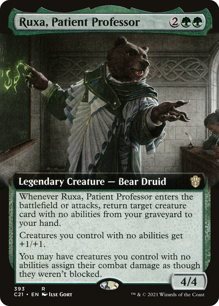 Image of Ruxa, Patient Professor (Extended Art) (C21-393) - Commander 2021: (Extended Art)