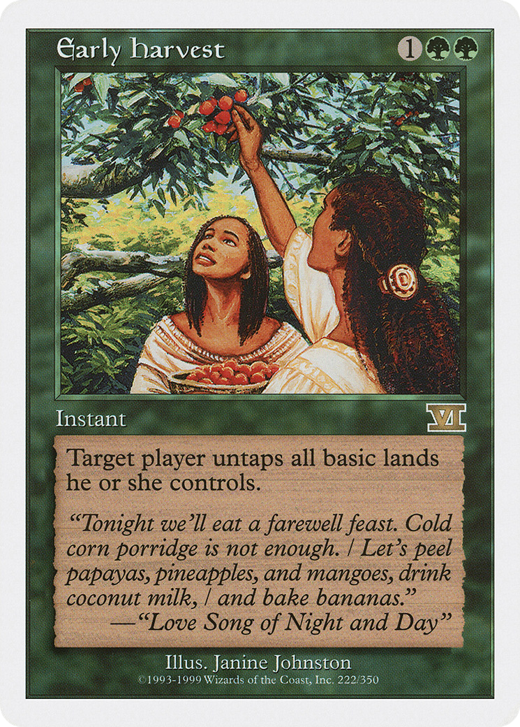 Image of Early Harvest (6ED-222) - Classic Sixth Edition