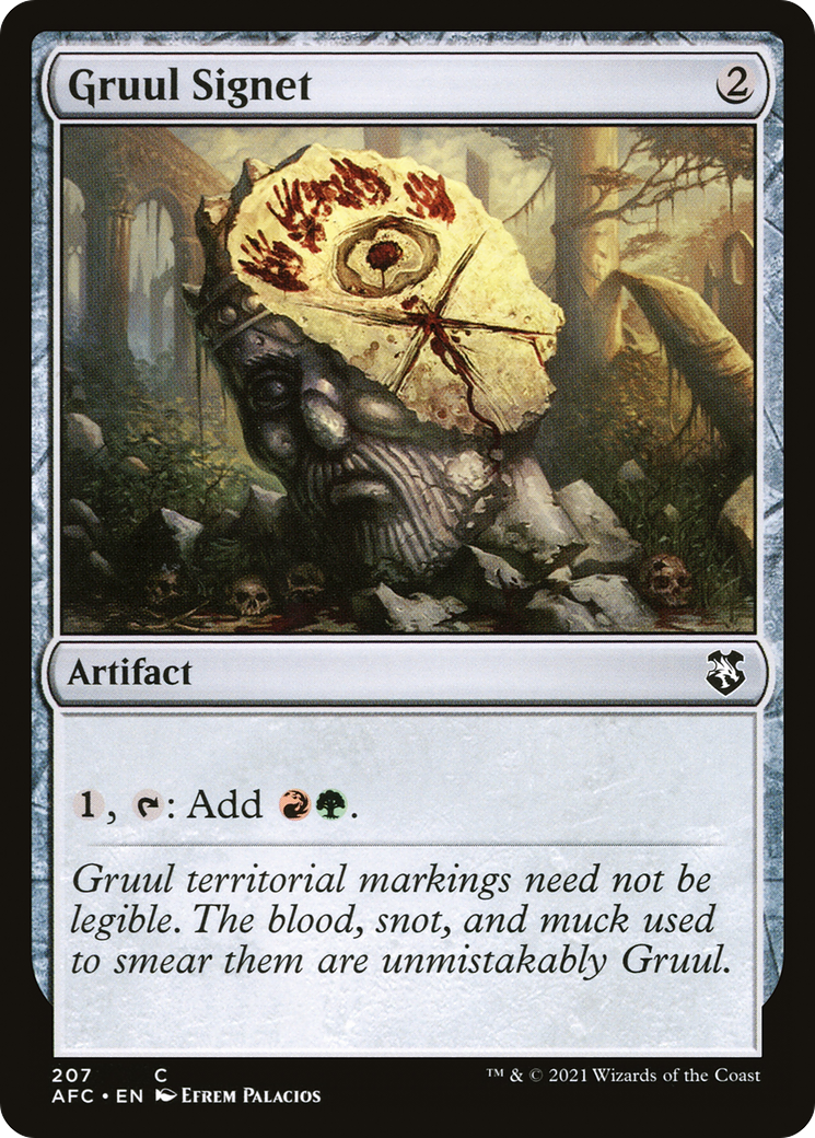 Image of Gruul Signet (AFC-207) - Forgotten Realms Commander