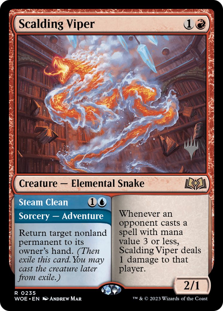 Image of Scalding Viper (PPWOE-235) - Wilds of Eldraine Promos