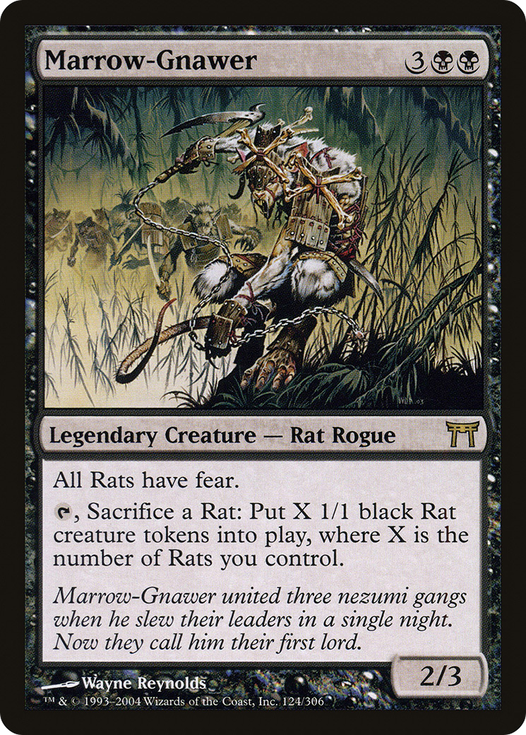 Image of Marrow-Gnawer (CHK-124) - Champions of Kamigawa Foil