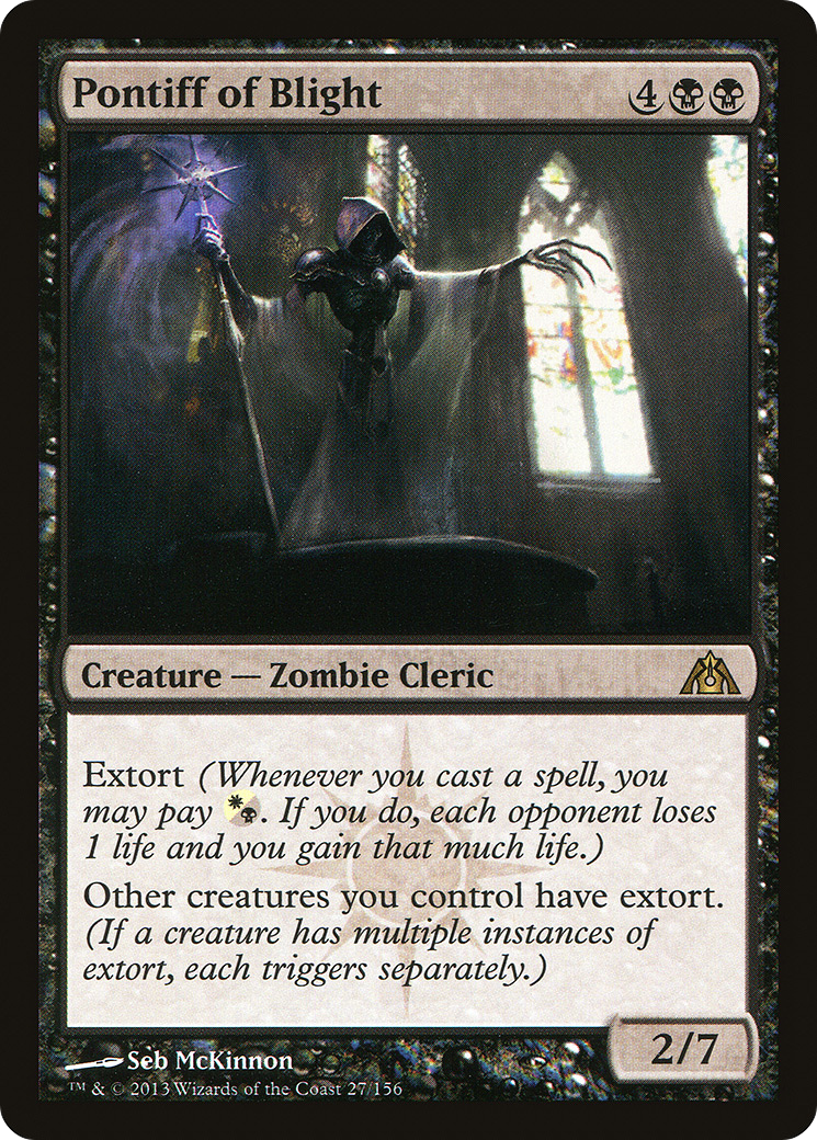 Image of Pontiff of Blight (DGM-027) - Dragon's Maze Foil