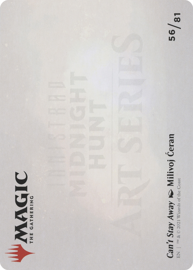Image of Can't Stay Away // Can't Stay Away (AMID-056) - Midnight Hunt Art Series (Borderless) Foil