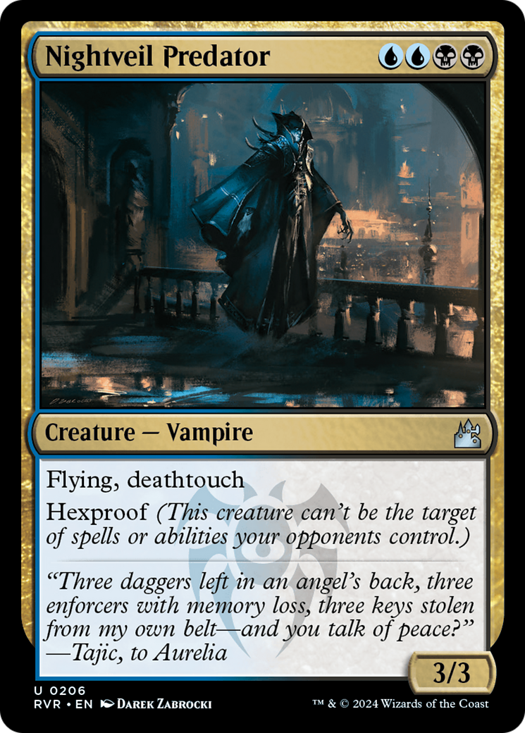 Image of Nightveil Predator (RVR-206) - Ravnica Remastered Foil