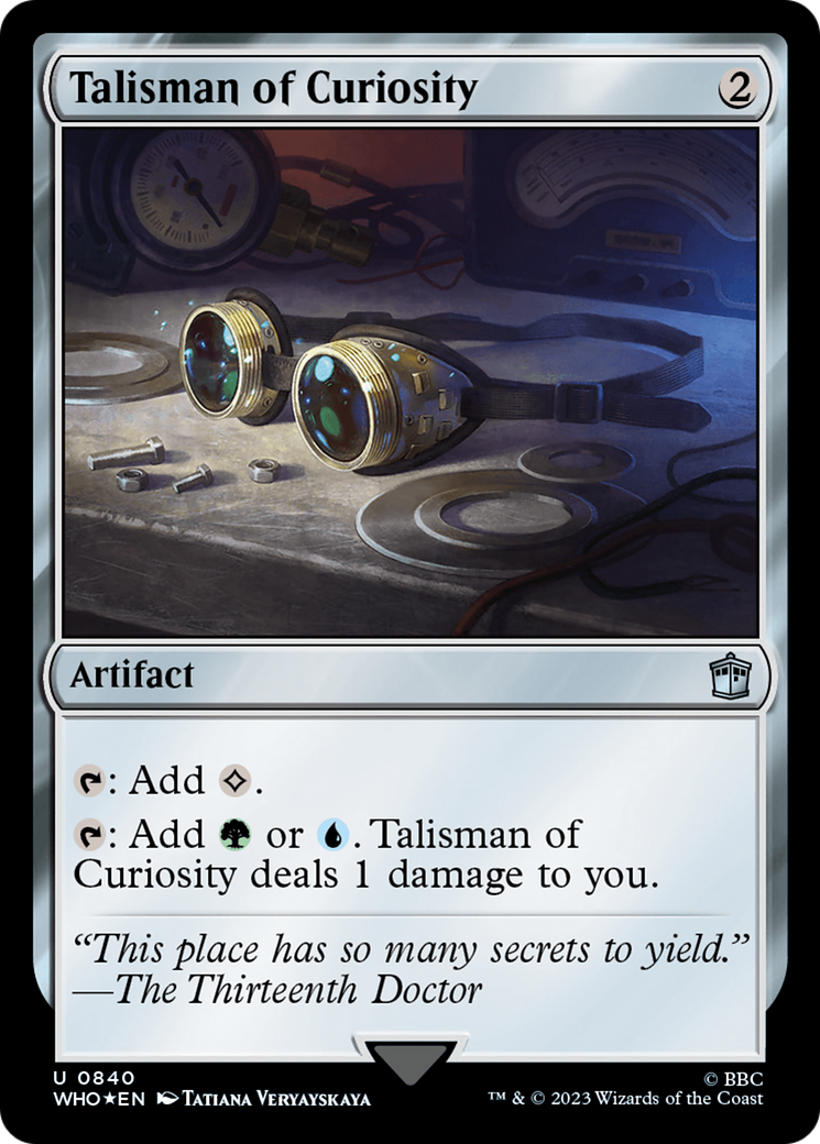 Image of Talisman of Curiosity (Surge Foil) (WHO-840) - Doctor Who Foil
