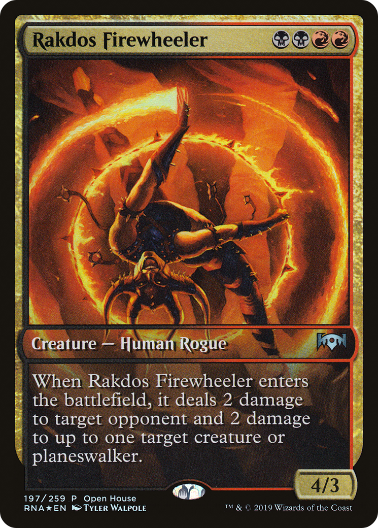 Image of Rakdos Firewheeler (OHP-197) - Ravnica Allegiance Promos Foil