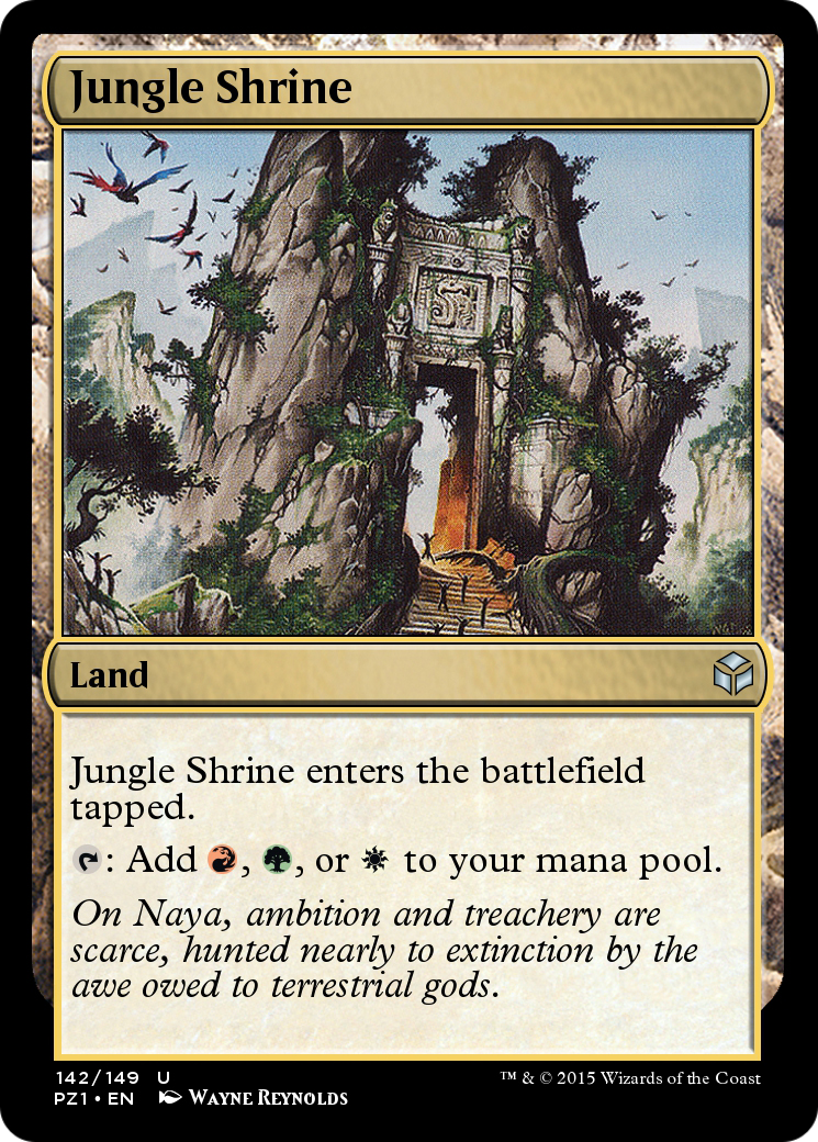 Image of Jungle Shrine (PZ1-142) - Legendary Cube Prize Pack Foil
