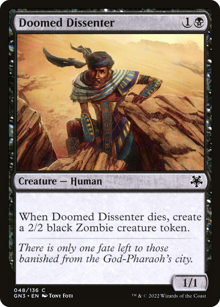 Image of Doomed Dissenter (GN3-048) - Game Night: Free-for-All