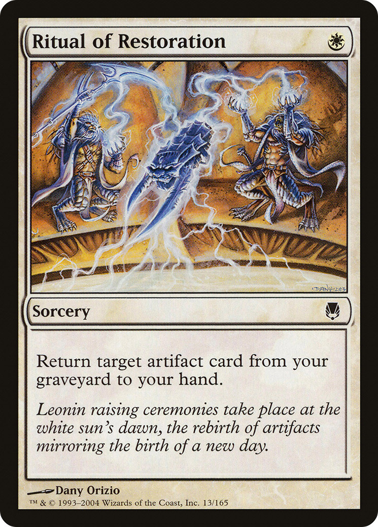 Image of Ritual of Restoration (DST-013) - Darksteel Foil