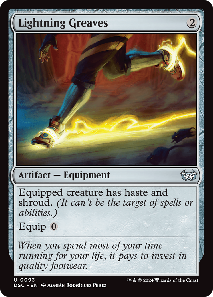 Image of Lightning Greaves (DSC-093) - Duskmourn: House of Horror Commander