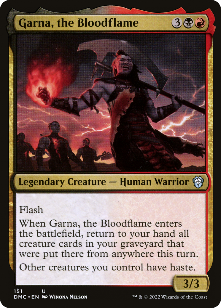 Image of Garna, the Bloodflame (DMC-151) - Dominaria United Commander
