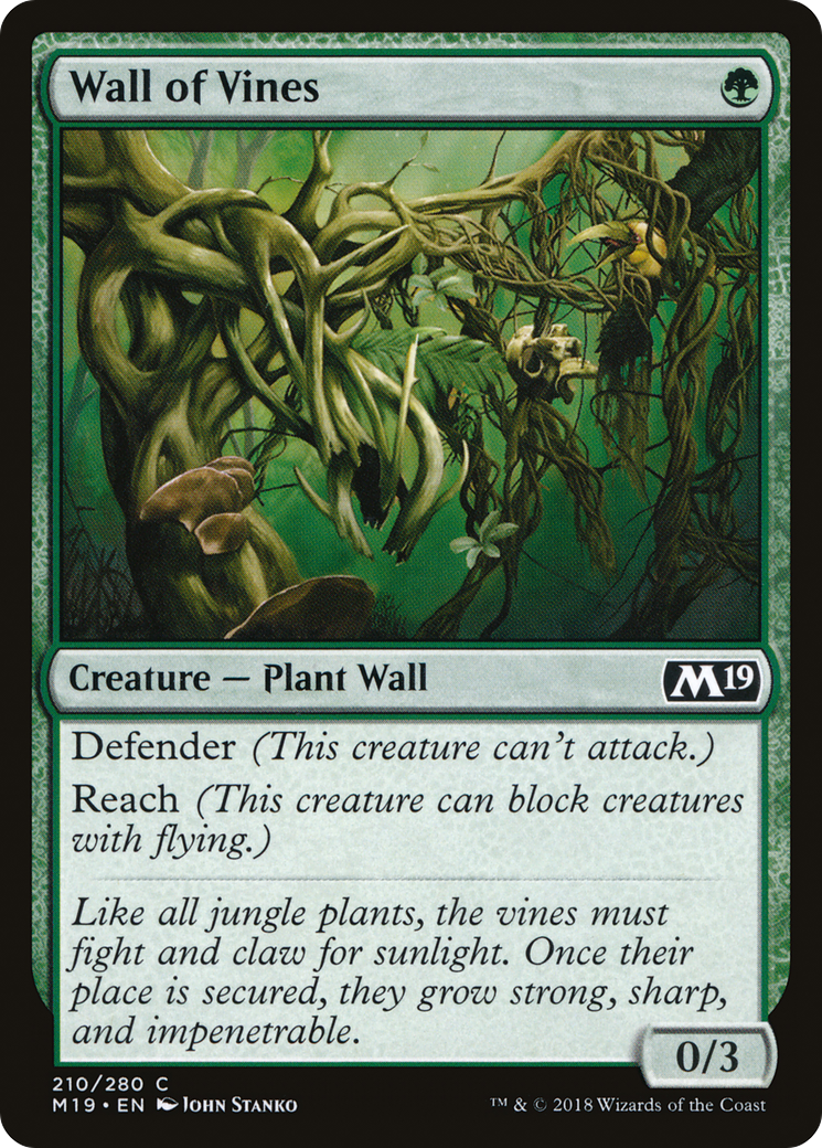 Image of Wall of Vines (M19-210) - Core Set 2019 Foil