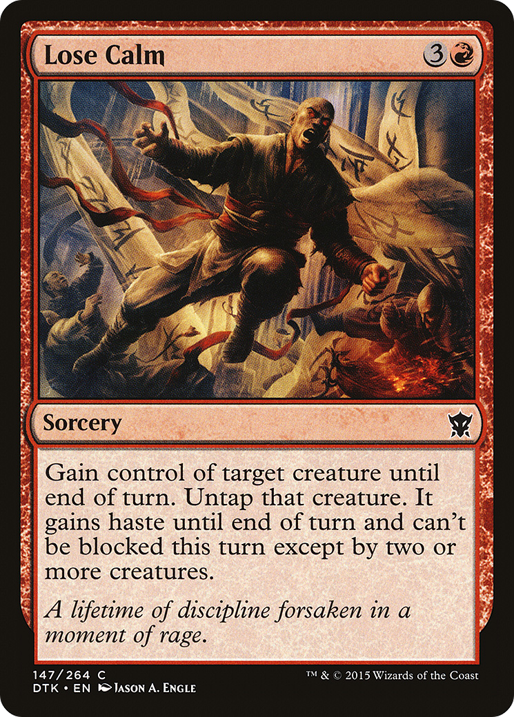 Image of Lose Calm (DTK-147) - Dragons of Tarkir Foil