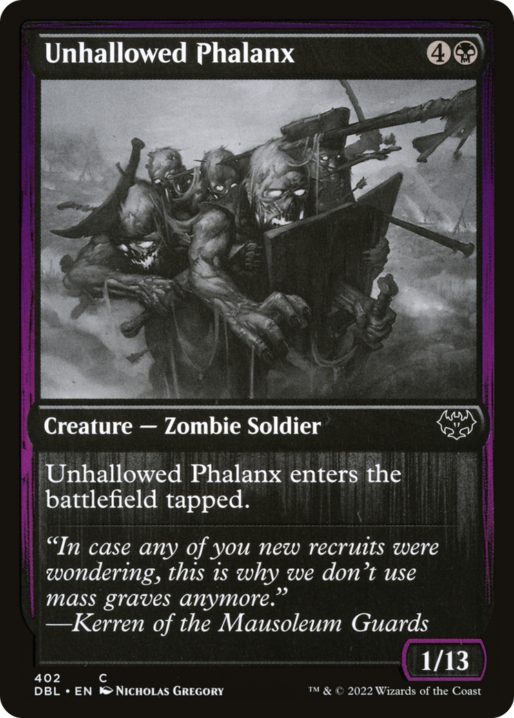 Image of Unhallowed Phalanx (DBL-402) - Innistrad: Double Feature Foil