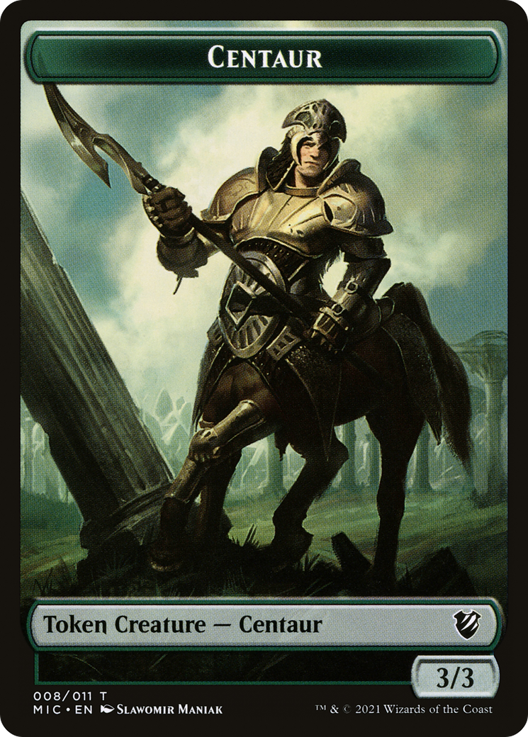 Image of Centaur (TMIC-008) - Midnight Hunt Commander Tokens