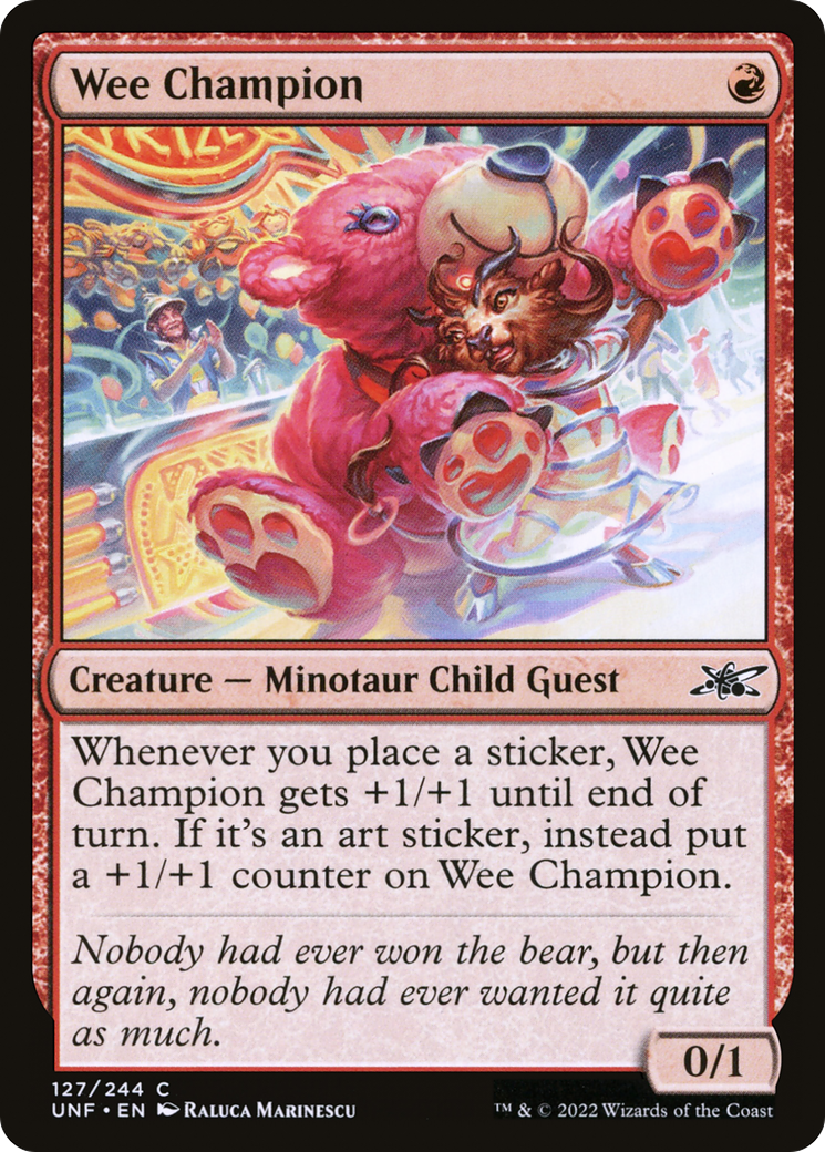 Image of Wee Champion (UNF-127) - Unfinity Foil
