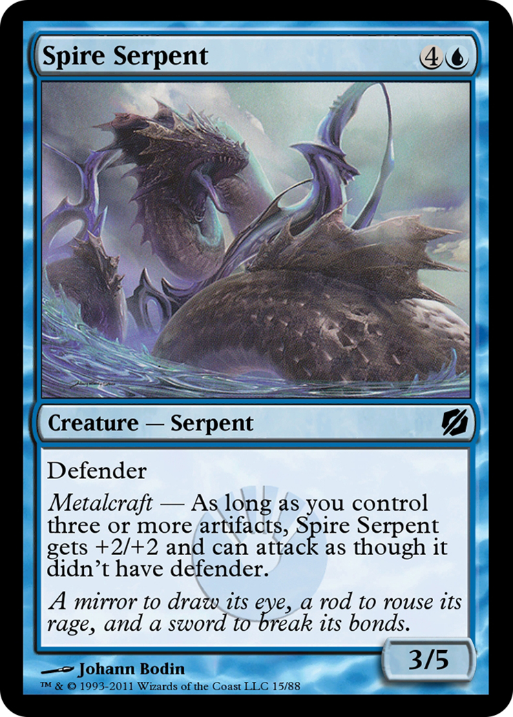 Image of Spire Serpent (TD2-015) - Duel Decks: Mirrodin Pure vs. New Phyrexia
