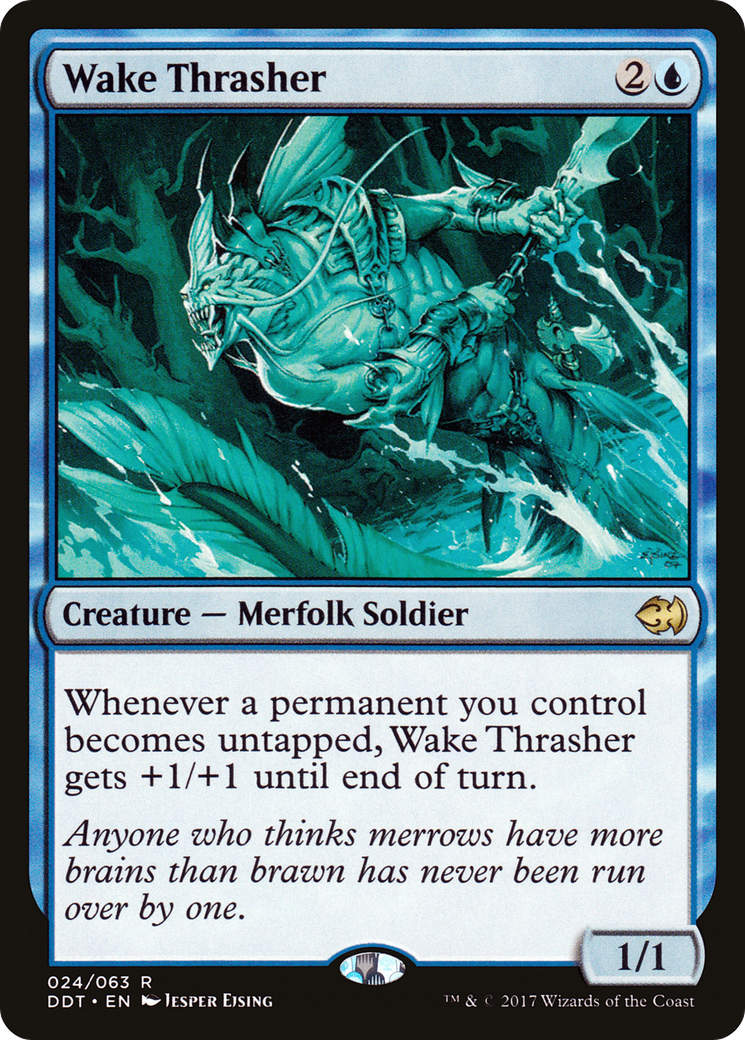 Image of Wake Thrasher (DDT-024) - Duel Decks: Merfolk vs. Goblins