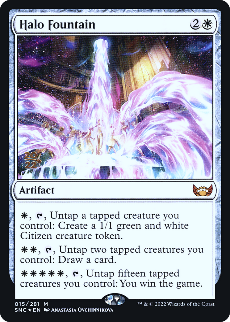 Image of Halo Fountain (PRE-015) - Streets of New Capenna Promos Foil