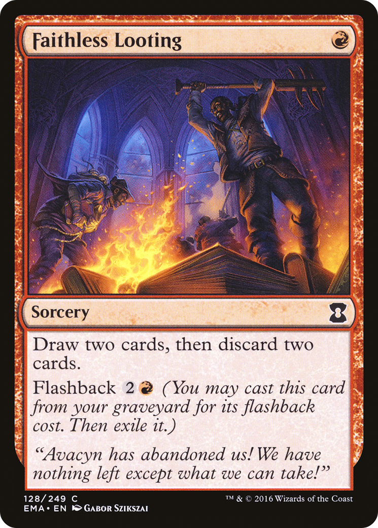 Image of Faithless Looting (EMA-128) - Eternal Masters Foil