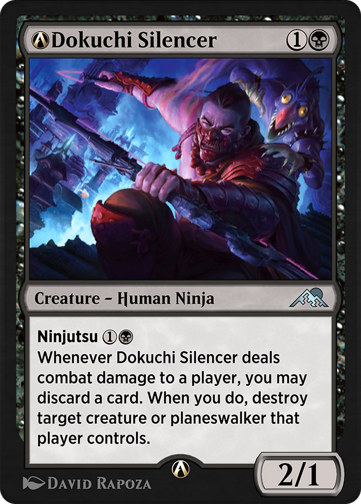 Image of A-Dokuchi Silencer (NEO-A-95) - Kamigawa: Neon Dynasty