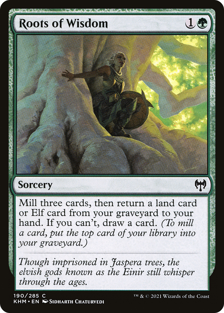 Image of Roots of Wisdom (KHM-190) - Kaldheim Foil