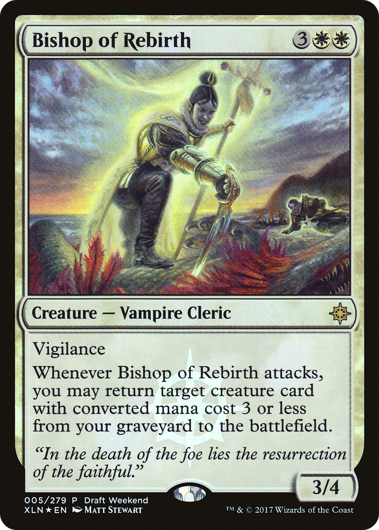Image of Bishop of Rebirth (Draft Weekend) (LARP-005) - Ixalan Promos Foil