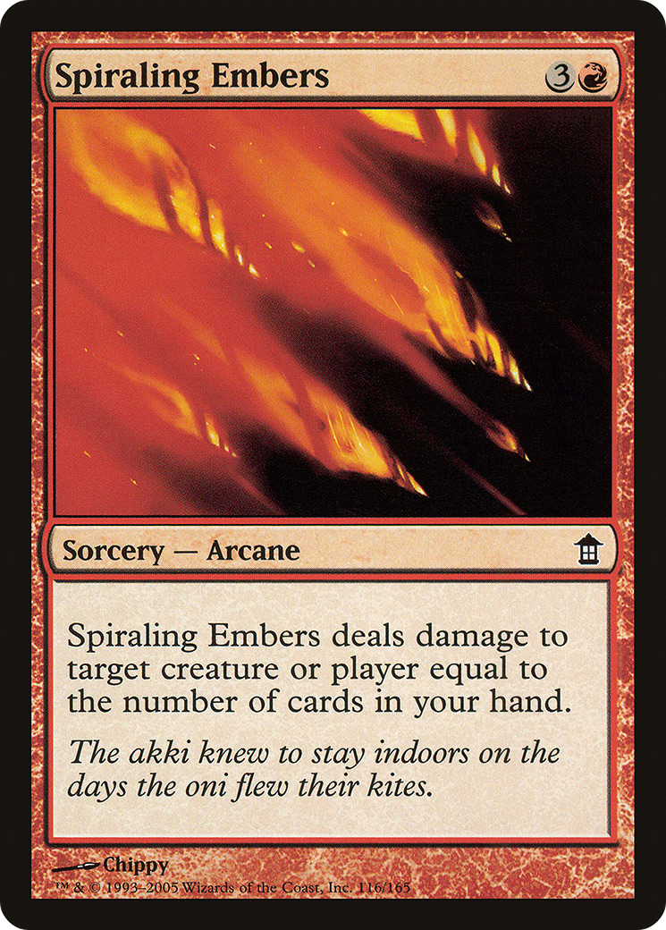 Image of Spiraling Embers (SOK-116) - Saviors of Kamigawa