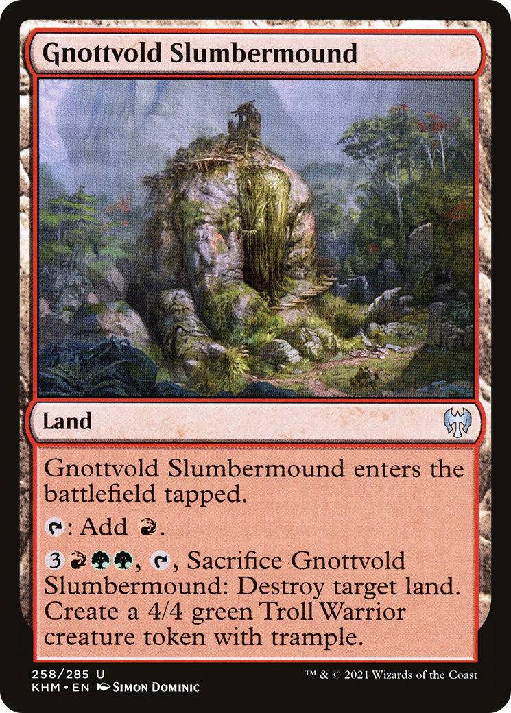 Image of Gnottvold Slumbermound (KHM-258) - Kaldheim