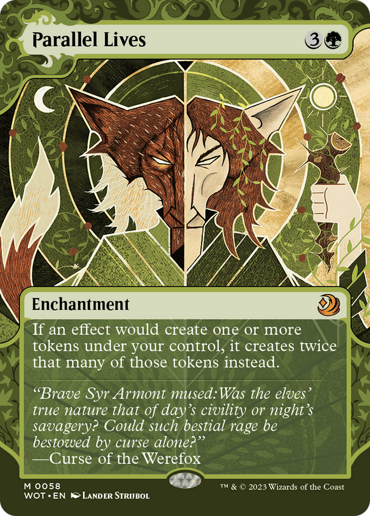 Image of Parallel Lives (WOT-058) - Wilds of Eldraine: Enchanting Tales: (Showcase) (Borderless) Foil