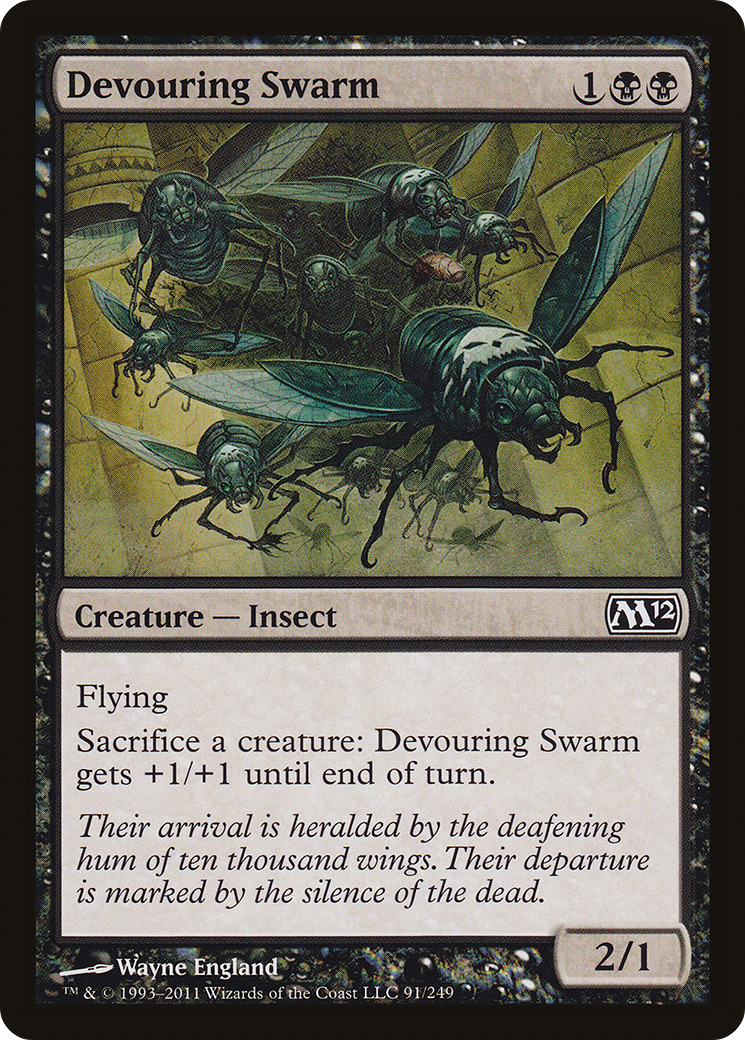 Image of Devouring Swarm (M12-091) - Magic 2012 Foil