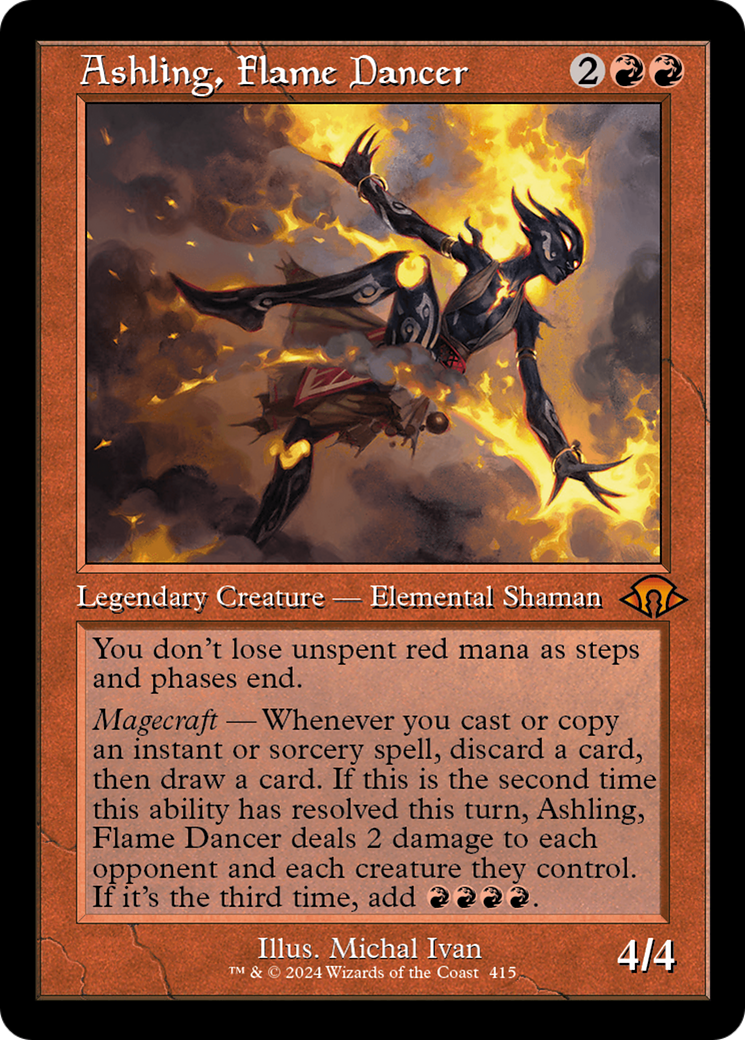Image of Ashling, Flame Dancer (Retro Frame) (MH3-415) - Modern Horizons 3