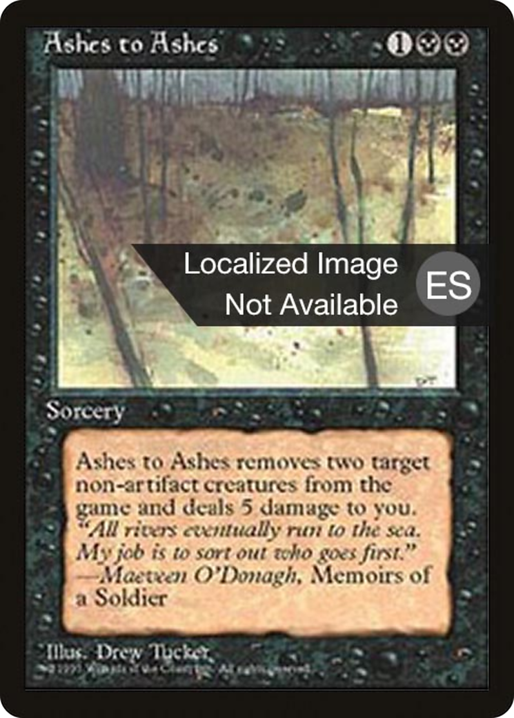 Image of Ashes to Ashes (4BB-) - Fourth Edition Foreign Black Border
