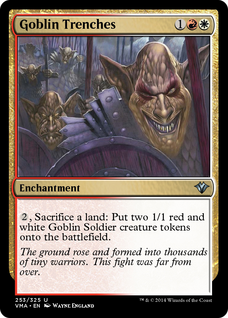 Image of Goblin Trenches (VMA-253) - Vintage Masters Foil