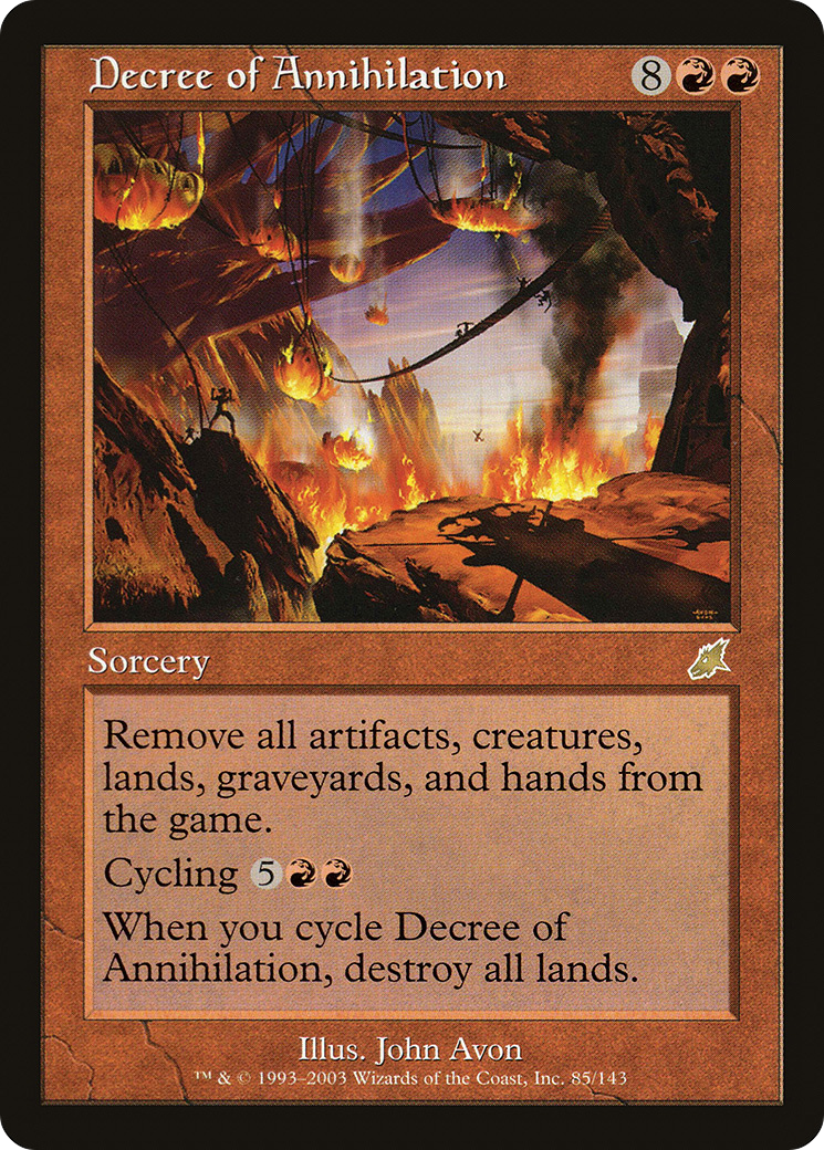 Image of Decree of Annihilation (SCG-085) - Scourge Foil