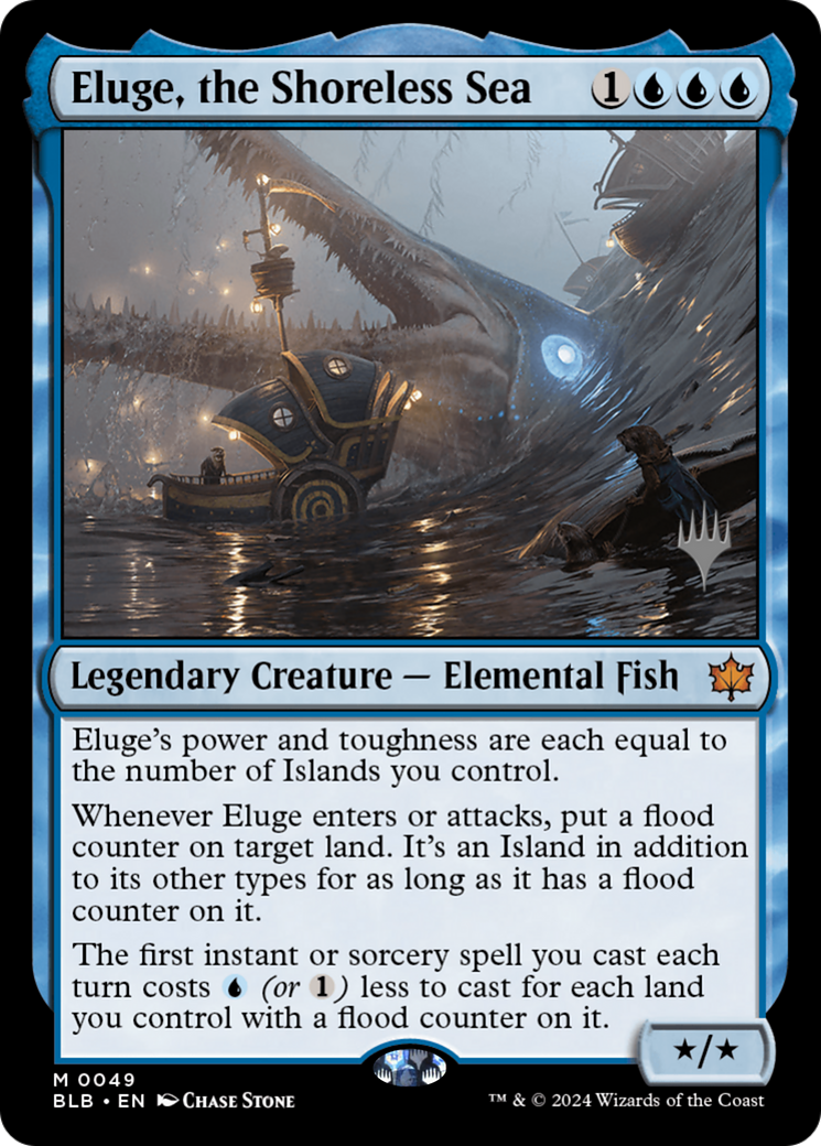 Image of Eluge, the Shoreless Sea (PPBLB-049) - Bloomburrow Promos Foil