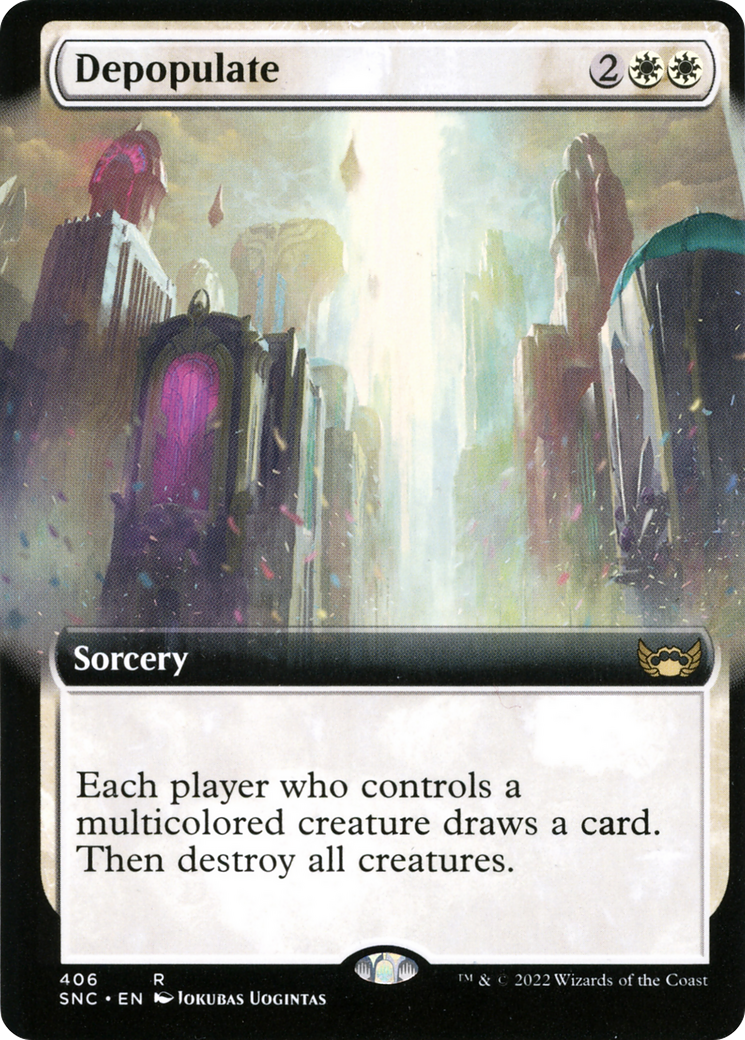 Image of Depopulate (Extended Art) (SNC-406) - Streets of New Capenna: (Extended Art)