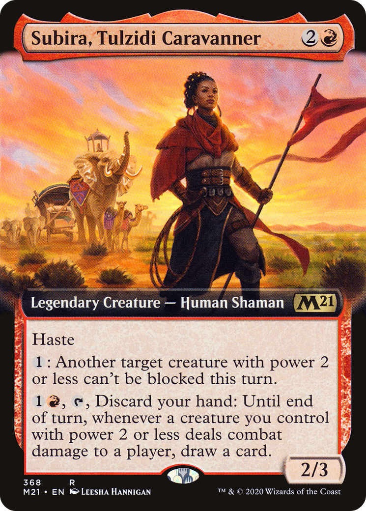 Image of Subira, Tulzidi Caravanner (Extended Art) (M21-368) - Core Set 2021: (Extended Art) Foil