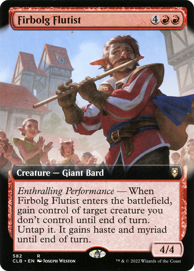 Image of Firbolg Flutist (Extended Art) (CLB-582) - Commander Legends: Battle for Baldur's Gate: (Extended Art)