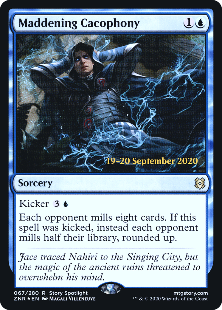 Image of Maddening Cacophony (PRE-67S) - Zendikar Rising Promos Foil