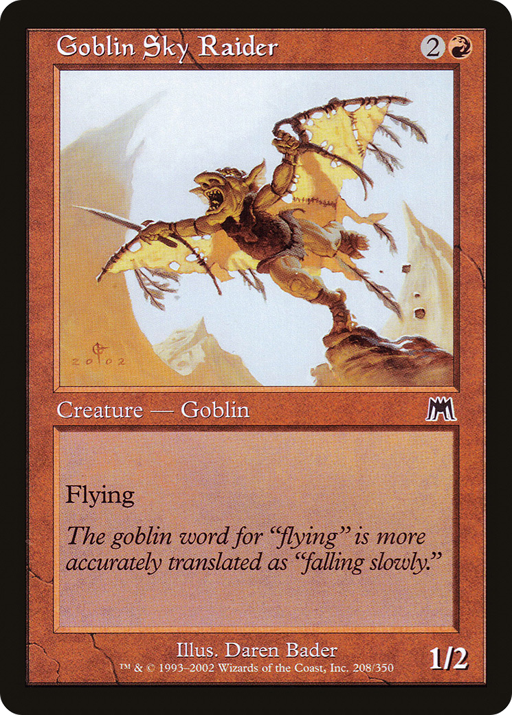 Image of Goblin Sky Raider (ONS-208) - Onslaught Foil