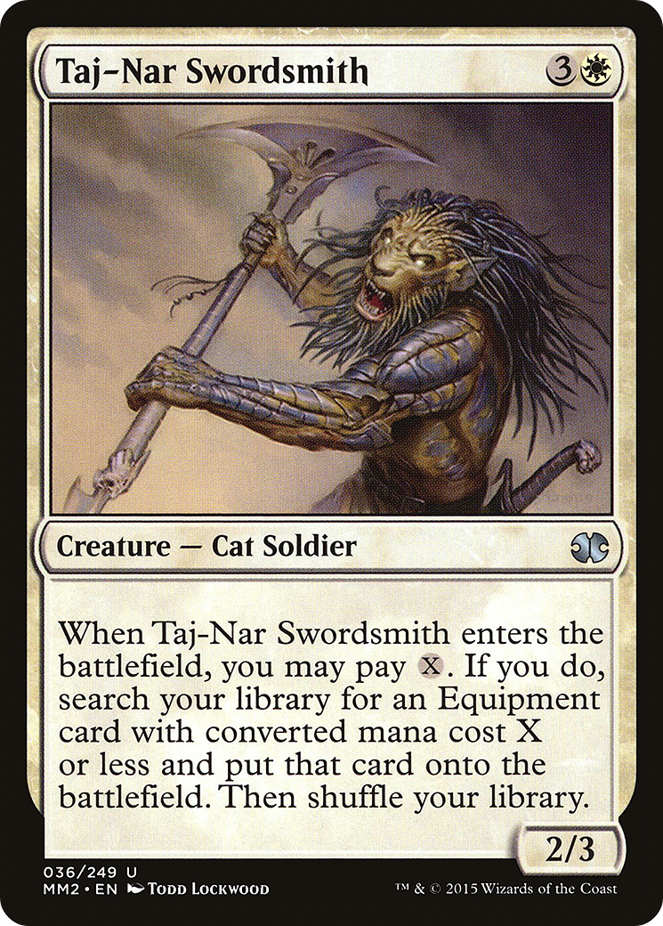Image of Taj-Nar Swordsmith (MM2-036) - Modern Masters 2015