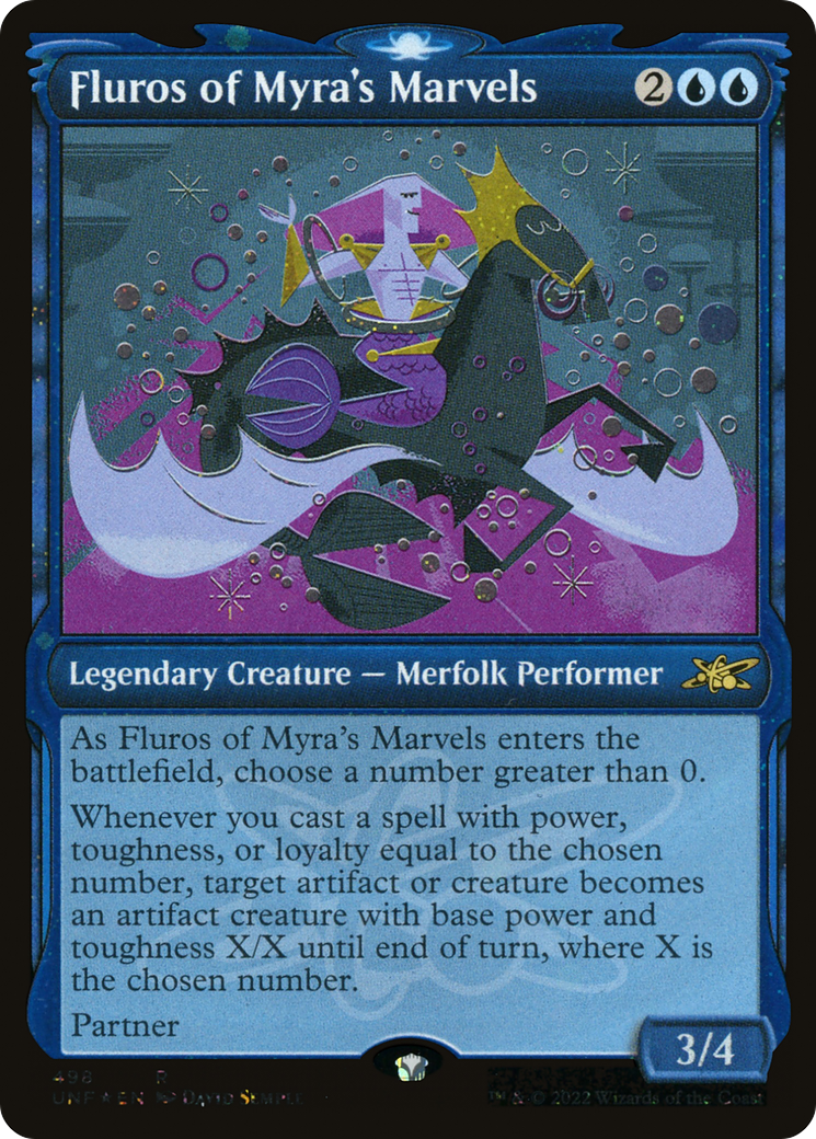Image of Fluros of Myra's Marvels (Showcase) (Galaxy Foil) (UNF-498) - Unfinity: (Showcase) Foil