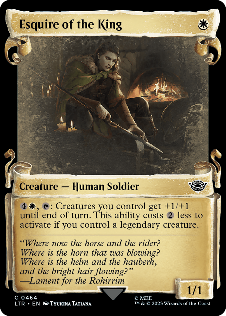 Image of Esquire of the King (Showcase Scrolls) (LTR-464) - The Lord of the Rings: Tales of Middle-earth: (Showcase)