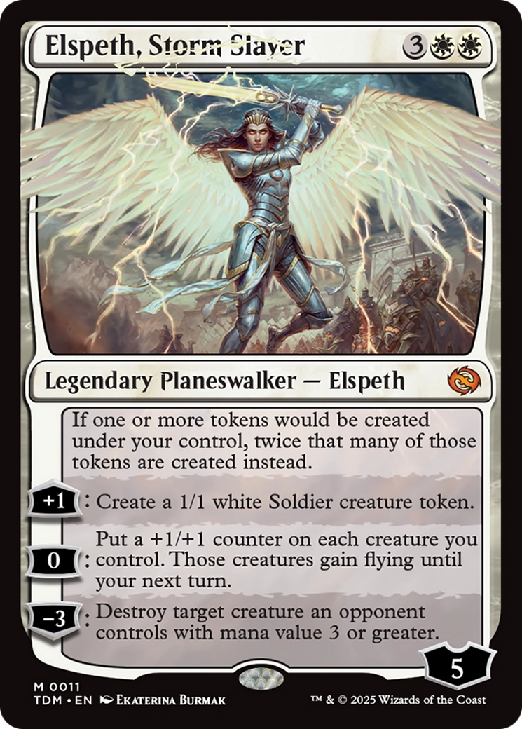 Image of Elspeth, Storm Slayer (TDM-011) - Tarkir: Dragonstorm