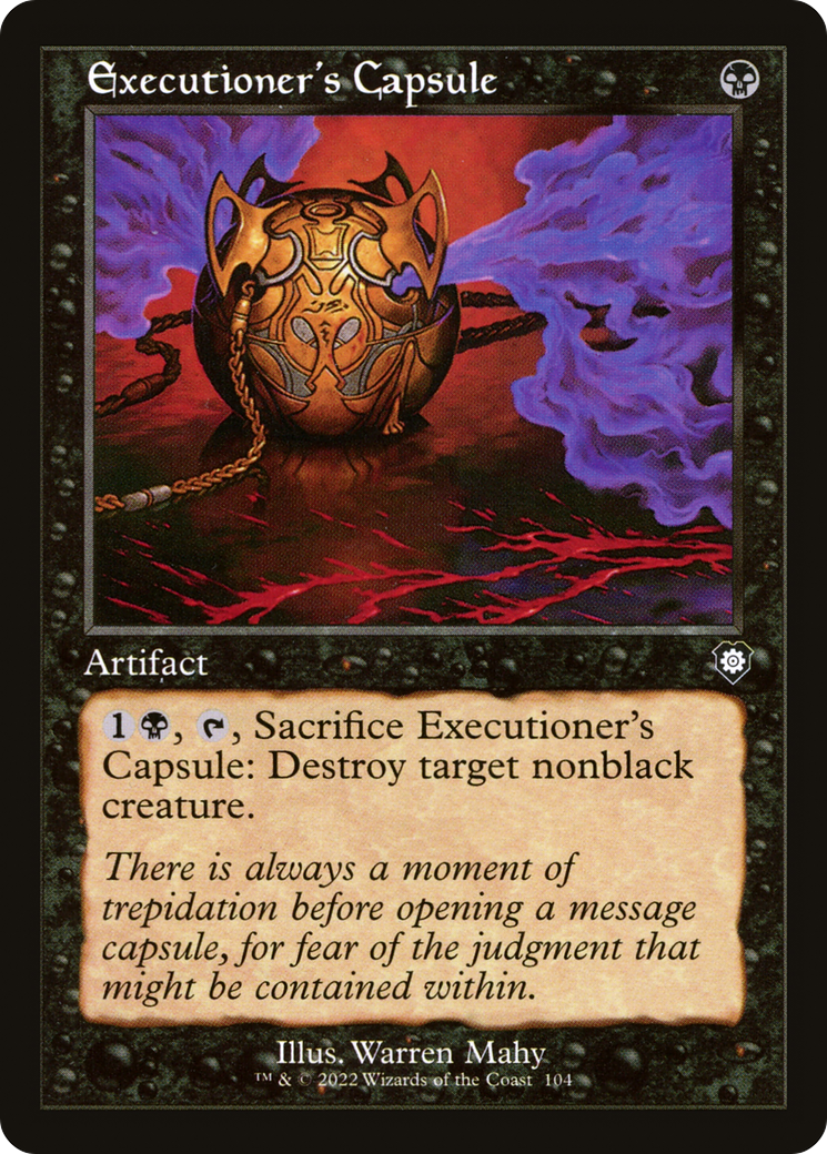 Image of Executioner's Capsule (Retro Frame) (BRC-104) - The Brothers' War Commander