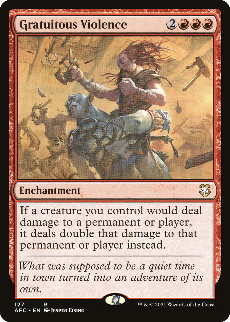 Image of Gratuitous Violence (AFC-127) - Forgotten Realms Commander